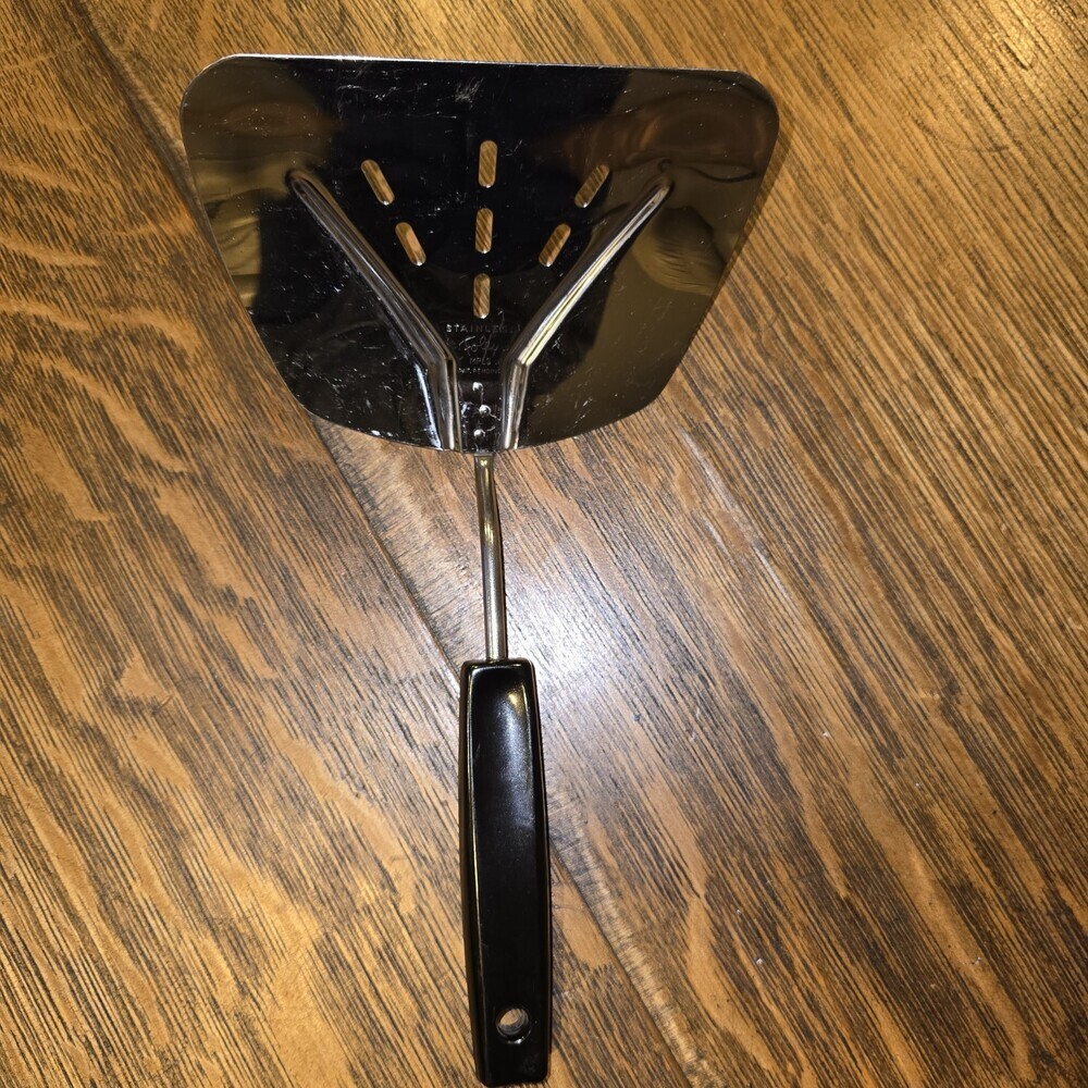 Vintage Foley Stainless Steel Slotted Spatula Mid Century Utensil Made in USA
